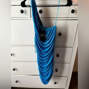 Blue One Shoulder Dress